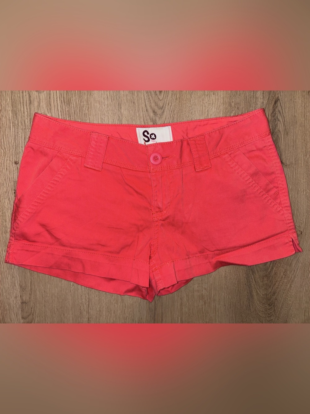 SO Coral Shorts Size 7